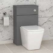 NEW (F32) Volta Grey Gloss WC Unit 500mm. Rrp £260.00.The contemporary Moods Volta Bathroom F...