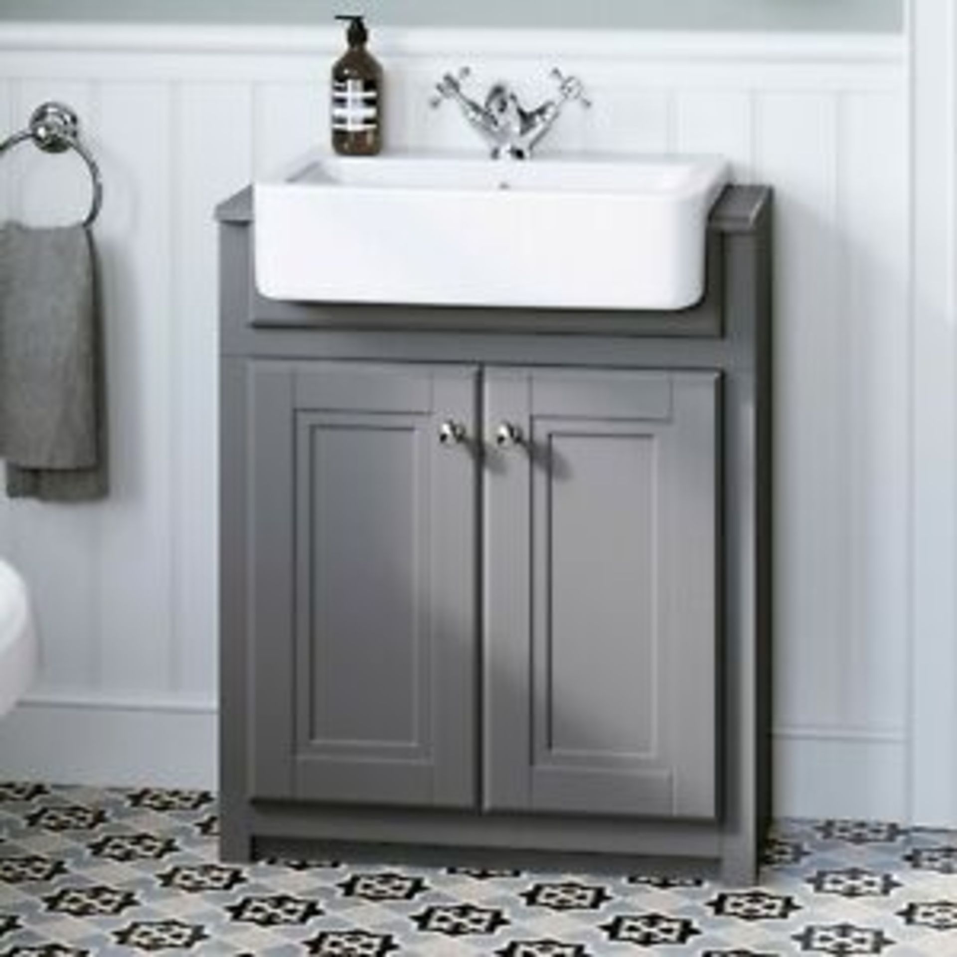 NEW & BOXED 667mm Midnight Grey FloorStanding Sink Vanity Unit. RRP £749.99.Comes complete wi... - Image 2 of 4