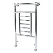 (G135)914x535mm Victorian Traditional Chrome Radiator. TOWEL RADIATOR 914 X 535MM CHROME.