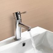 NEW (N125) MARC BASIN MONO TAP MIXER INCLUDING FREE WASTE. Made from solid brass, and fitted wi...