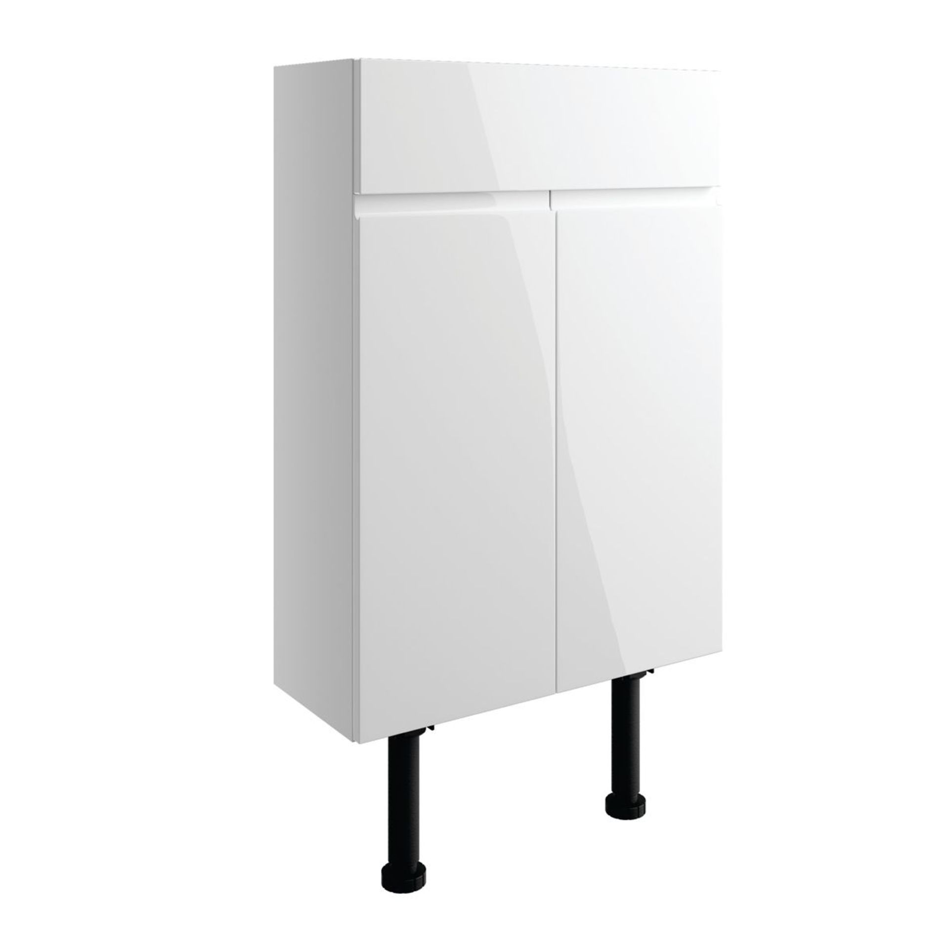 NEW (L101) Valesso White Gloss Vanity Unit 600mm. RRP £305.00. Finished in White Gloss Adju... - Image 2 of 3