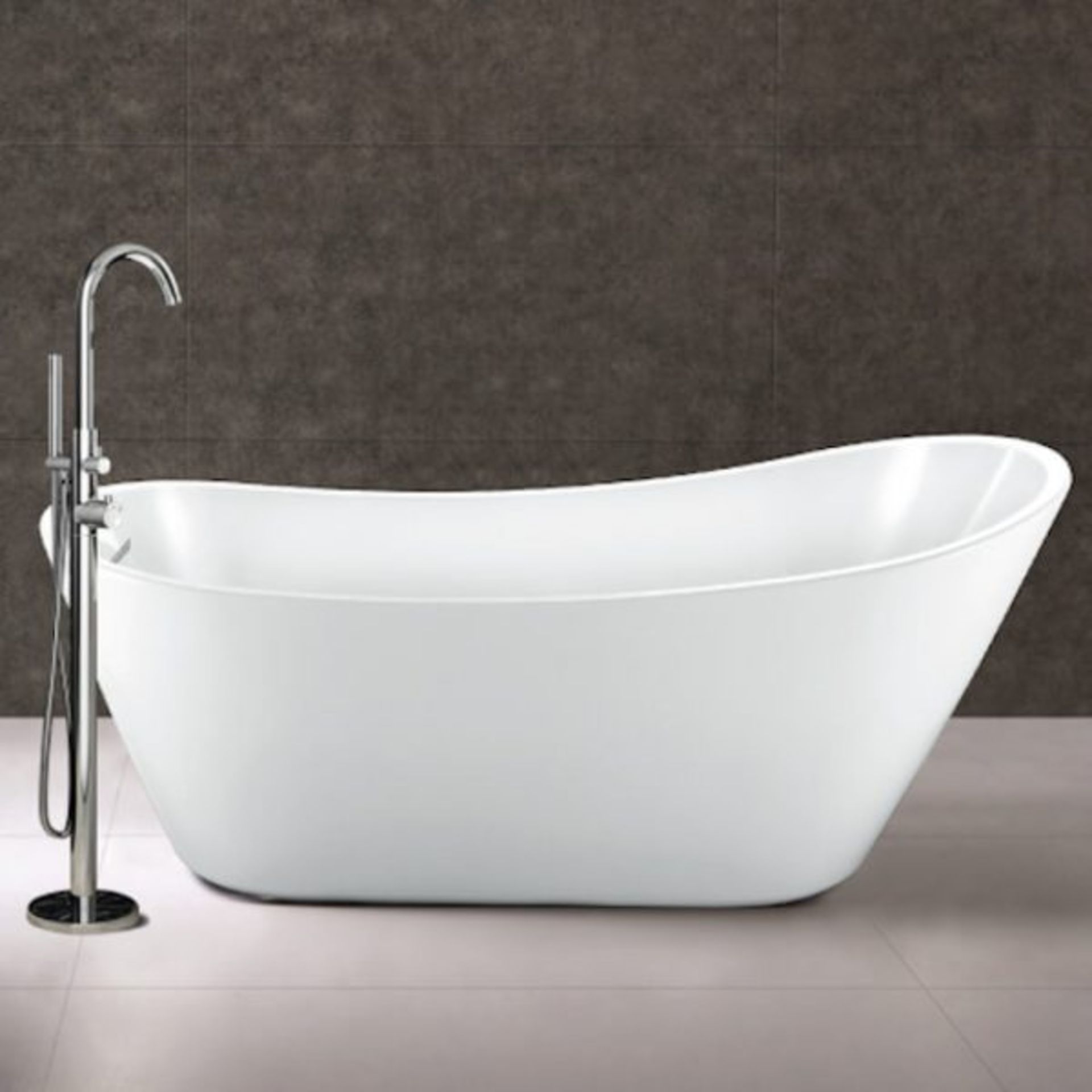 NEW (N8) 1700x800mm Freestanding Modern Slipper Bath. Single Ended. RRP £3,499.This Freestan... - Image 2 of 2