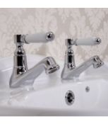 NEW (N127) Synergy Henbury KB Lever Basin Taps. Soft round edges to give your room a relaxing f...