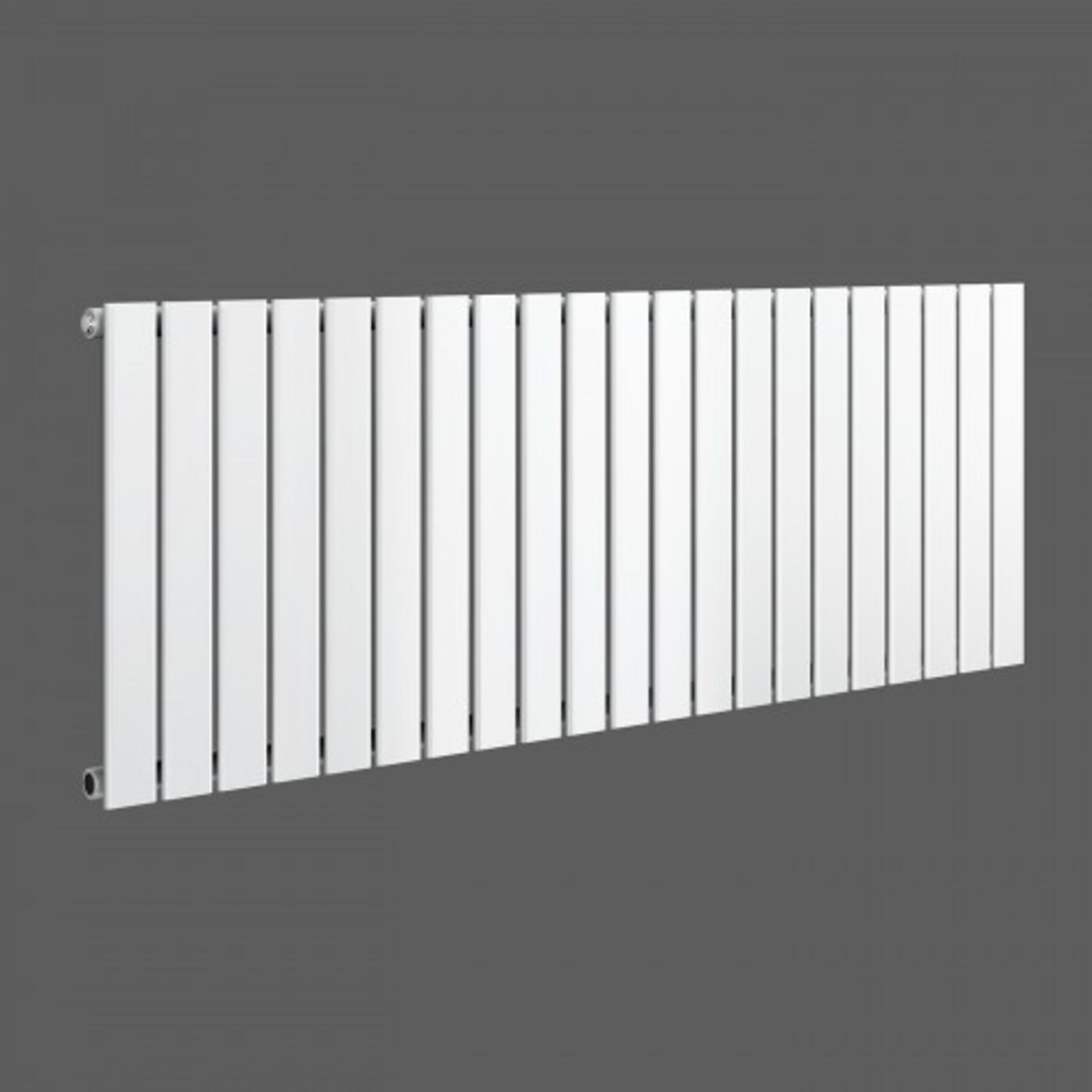 New & Boxed 600X1368Mm Gloss White Double Flat Panel Horizontal Radiator. Rrp £699.99.Rc224.E... - Image 2 of 2