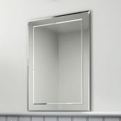 NEW (N86) 600x400mm Zora Bevel Mirror. Smooth beveled edge for additional safety and style.