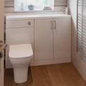 NEW (N108) Volta White Gloss Vanity Unit 600mm. RRP £425.00. Comes complete with basin. The d...