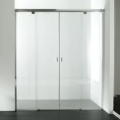 NEW (N164) Porcelanosa 1700mm Shower Door Yove 9/9. The new YOVE shower enclosure series featu...