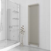 (G39) 600x812mm White Double Panel Horizontal Colosseum Traditional Radiator. Made from low ca...