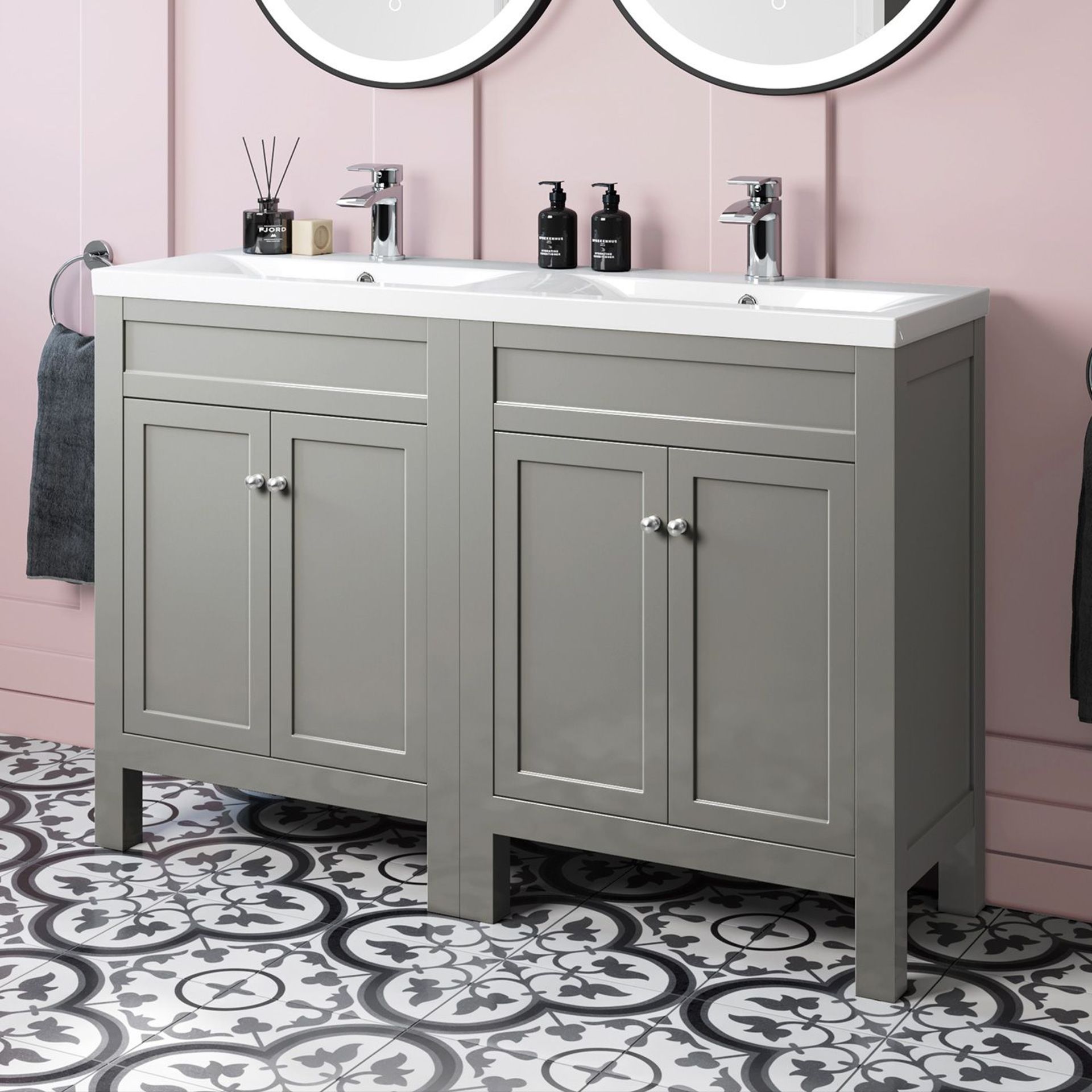 New & Boxed 1200mm Melbourne Earl Grey Basin Vanity. Rrp £1,299.99. Comes Complete With Basin... - Image 2 of 3