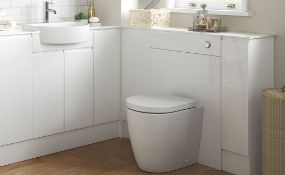 NEW (G151) Valesso 600mm Light Grey Gloss Vanity Unit. RRP £305.00. Height (mm): 720. Width ...