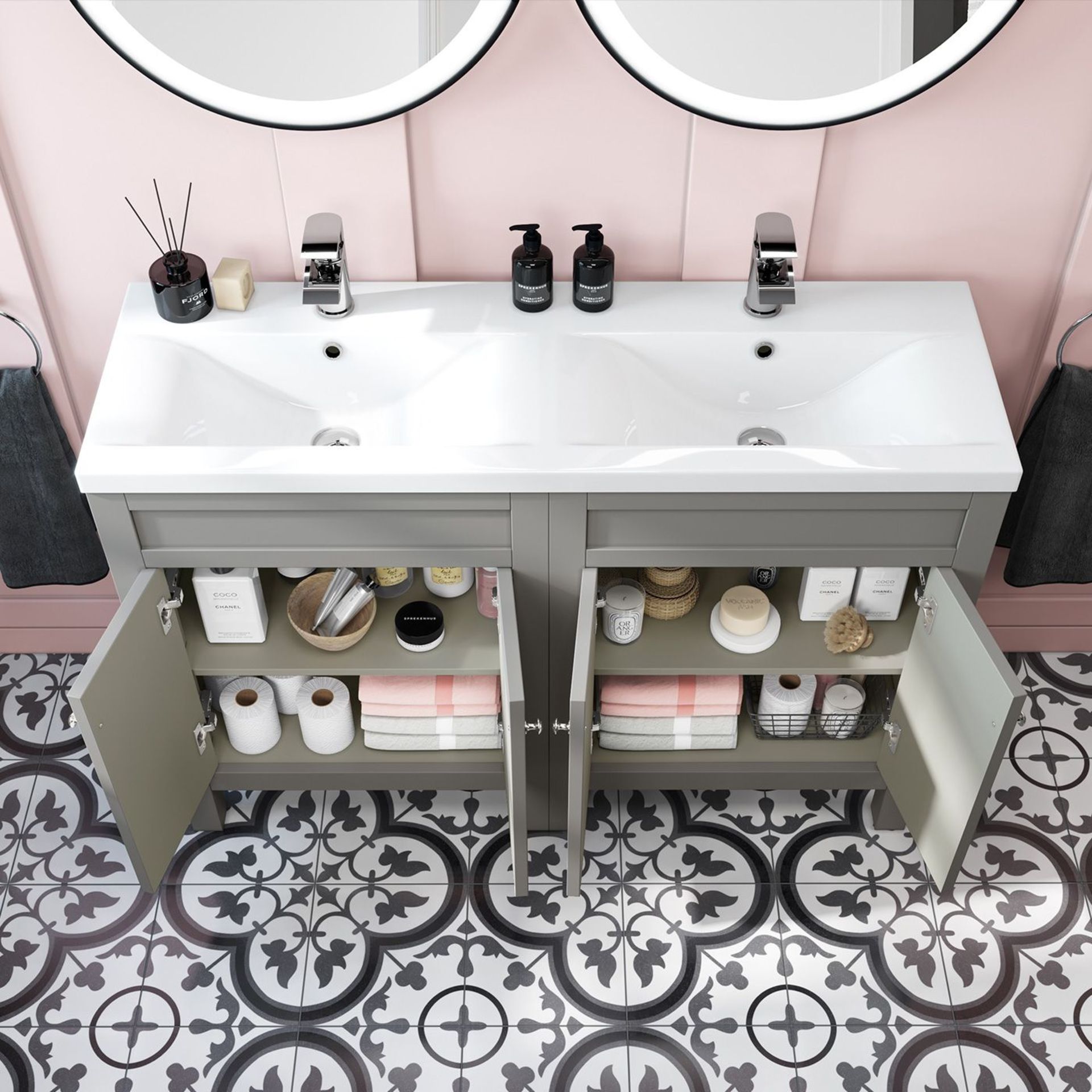 New & Boxed 1200mm Melbourne Earl Grey Basin Vanity. Rrp £1,299.99. Comes Complete With Basin... - Image 3 of 3