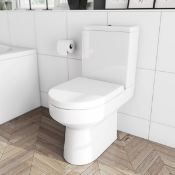 New (O214) Orchard Wharfe Close Coupled Toilet. Easy To Clean Glazed Ceramic Seat Not Included...