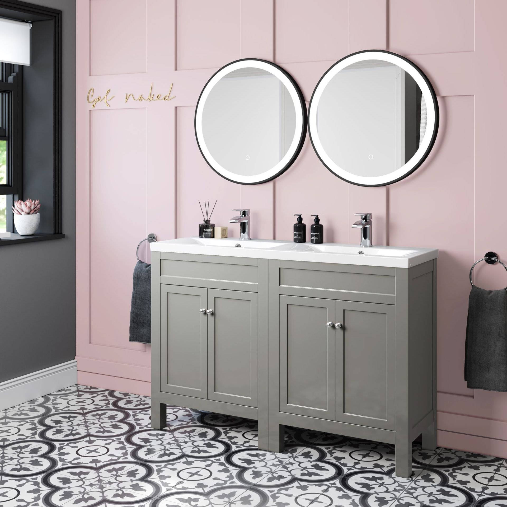 New & Boxed 1200mm Melbourne Earl Grey Basin Vanity. Rrp £1,299.99. Comes Complete With Basin...