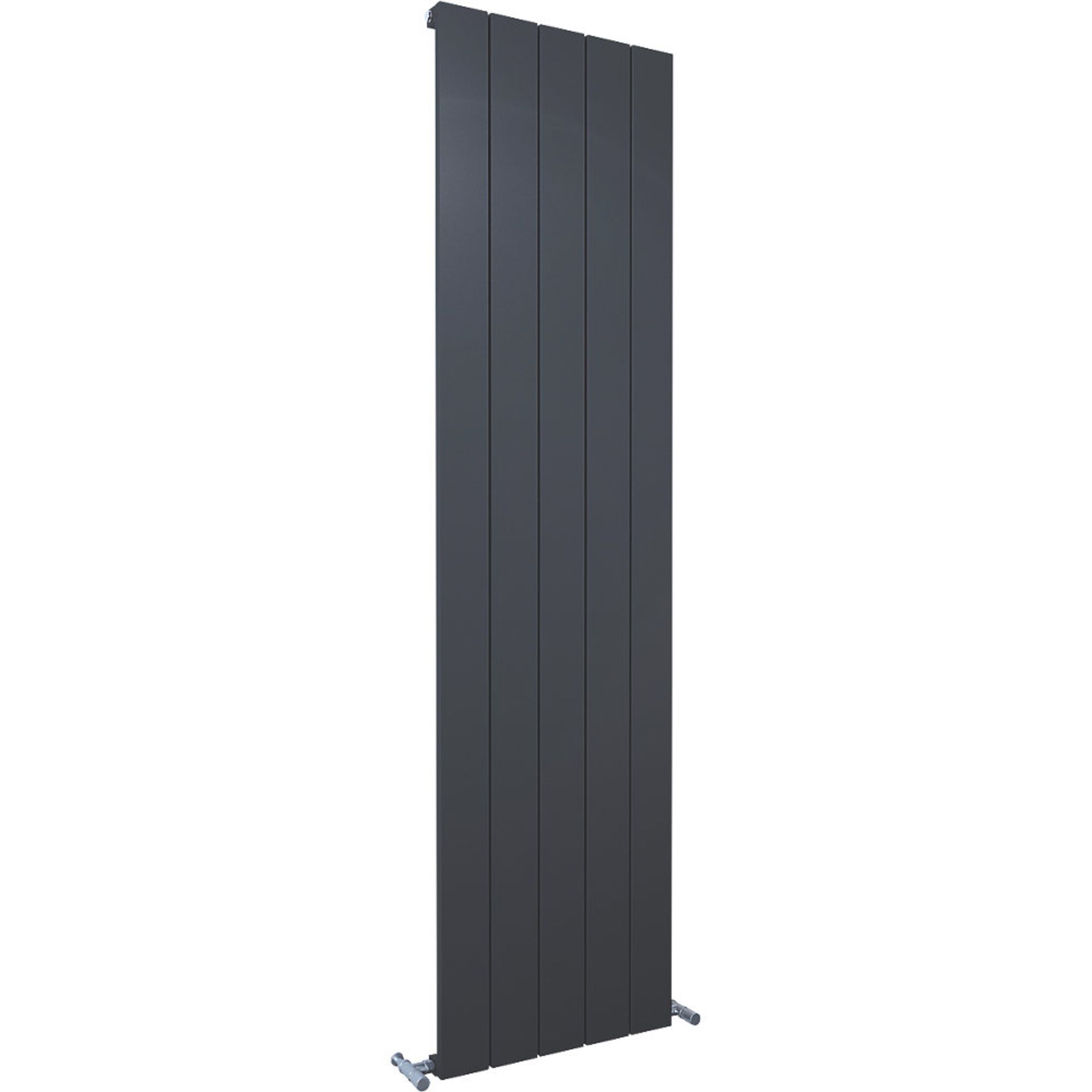 New (O66) 1800X470mm Alulite Flat Aluminium Radiator 1800 X 470mm Black 3897Btu. Rrp £294.99.... - Image 3 of 3