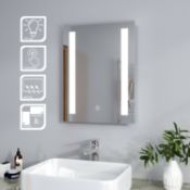 New (Tbm002) 500X700mm Omega Illuminated Led Mirror - Backlit Bathroom Mirror Light Sensor Tou...