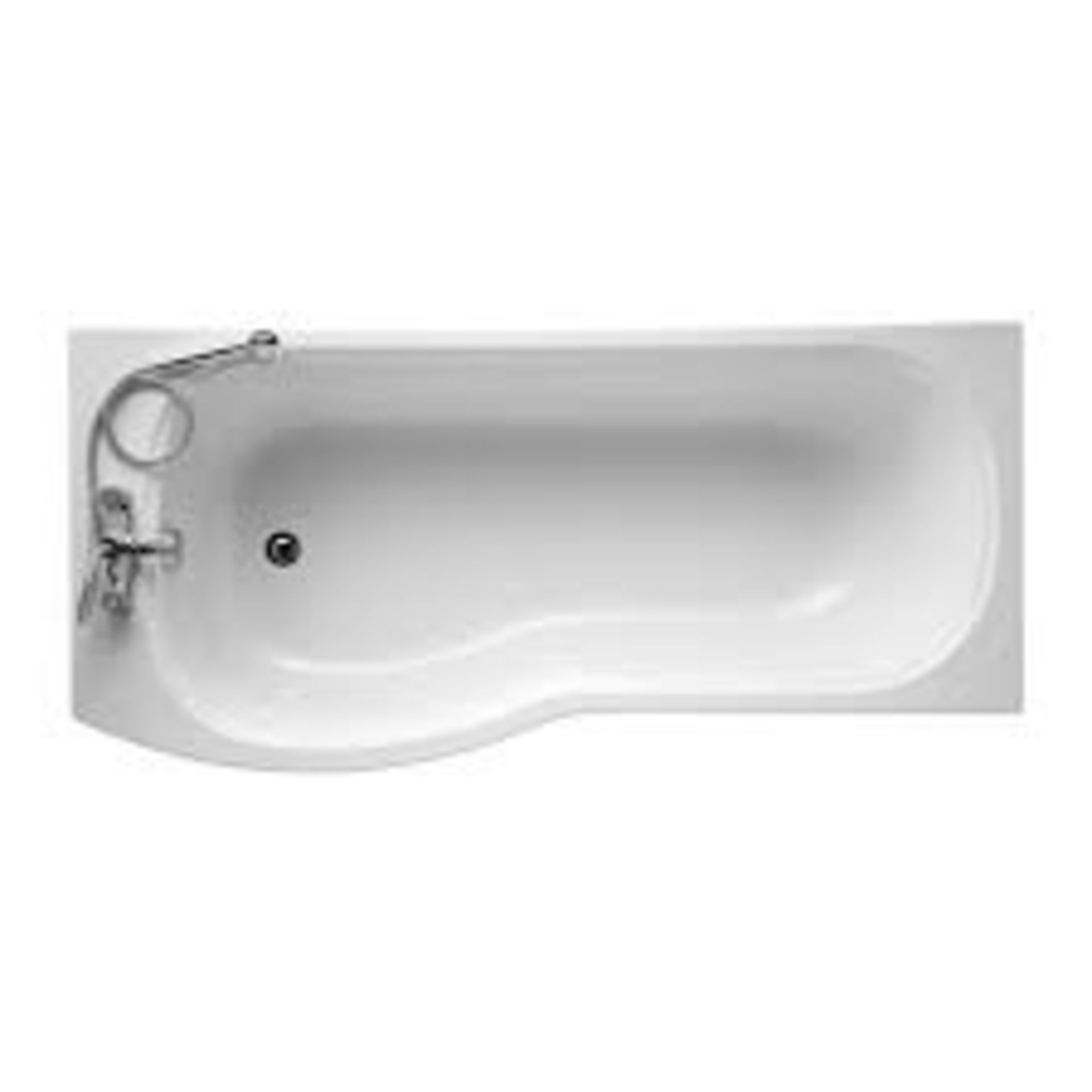 New Alto E7602 1700 X 800 Left Hand No Tap Holes Shower/Bath White. Rrp £247.99. 170 X 80 Idea... - Image 2 of 2