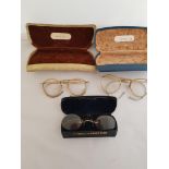Vintage Glasses and cases