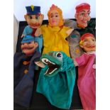 Vintage hand Puppets