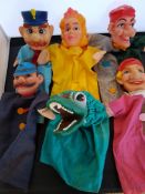 Vintage hand Puppets