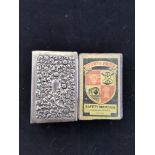 Vintage Matchbox case and Matchbox