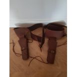 Brown Western Gun Belts with Holsters