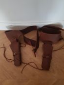 Brown Western Gun Belts with Holsters