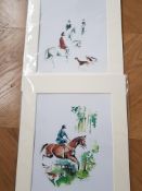 Hunting Scene Prints by artist Anne Pilgrim