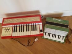 Child's Accordion and Electric Cord Organ