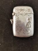 Silver Hallmarked Vesta Case