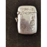 Silver Hallmarked Vesta Case