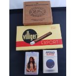 Vintage Cigar Boxes and Collectable Cigarette Packs