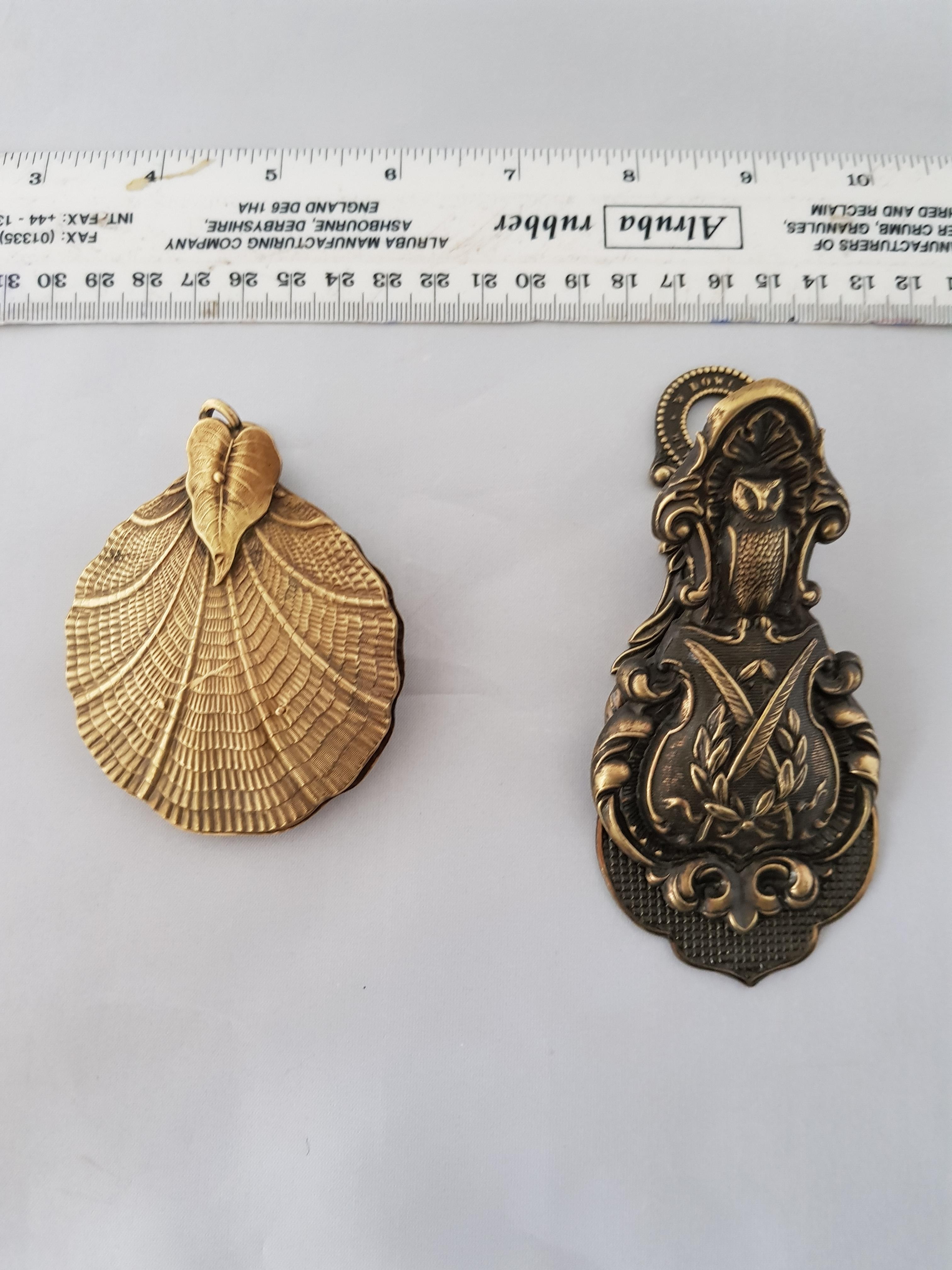 Victorian Brass Letter Clips