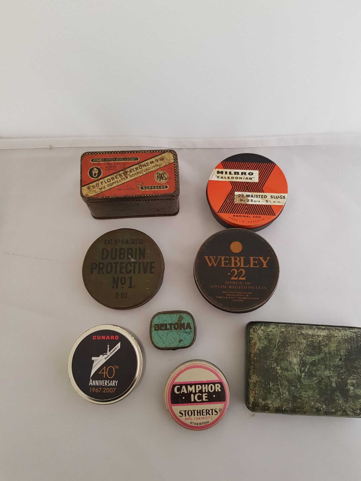 Collection of Vintage Webley Pellet Tin and Others