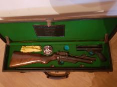 Webley Service Air Rifle and Webley Pistol in Case