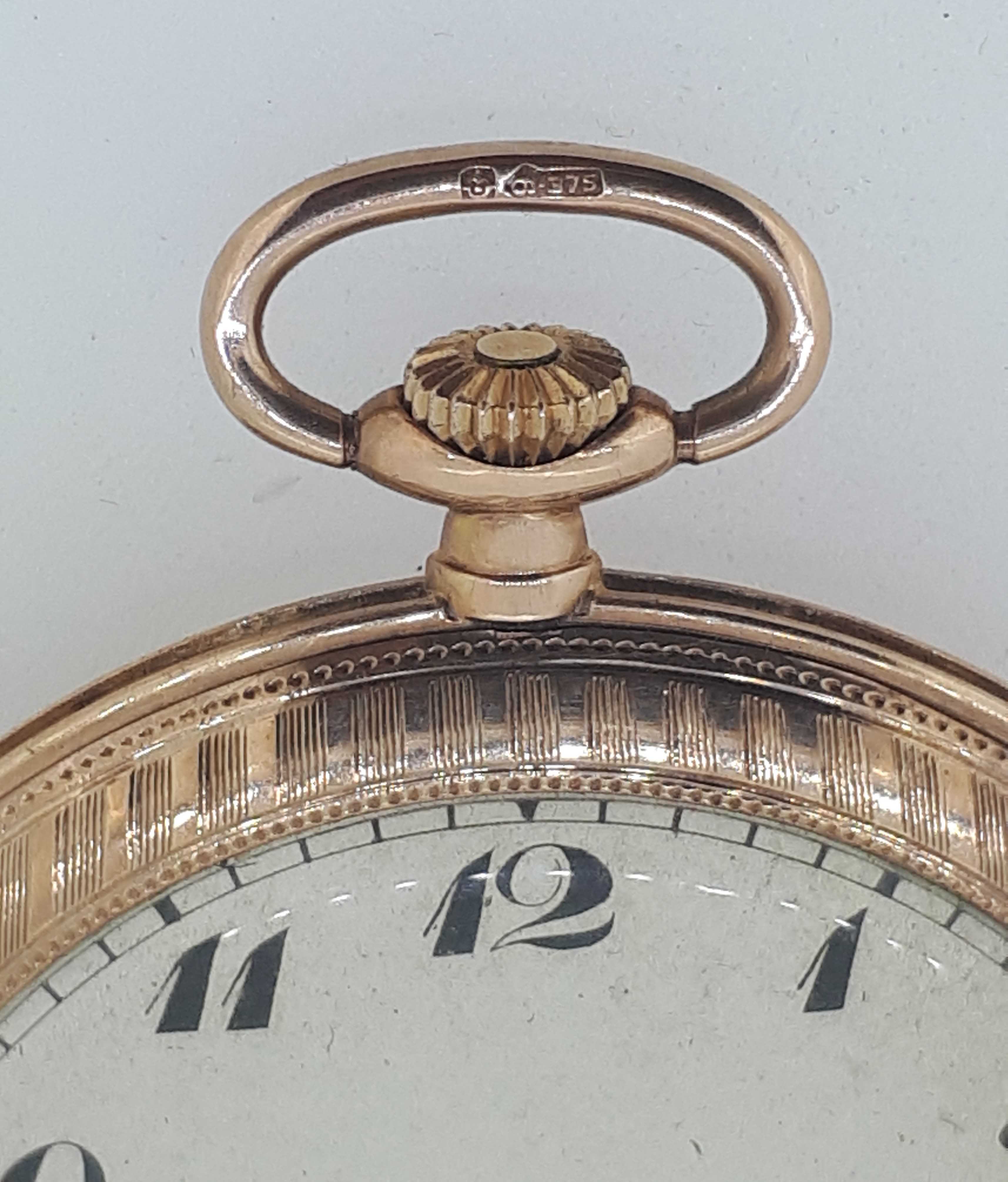 9ct (375) Yellow Gold Pocket Watch - Image 6 of 9