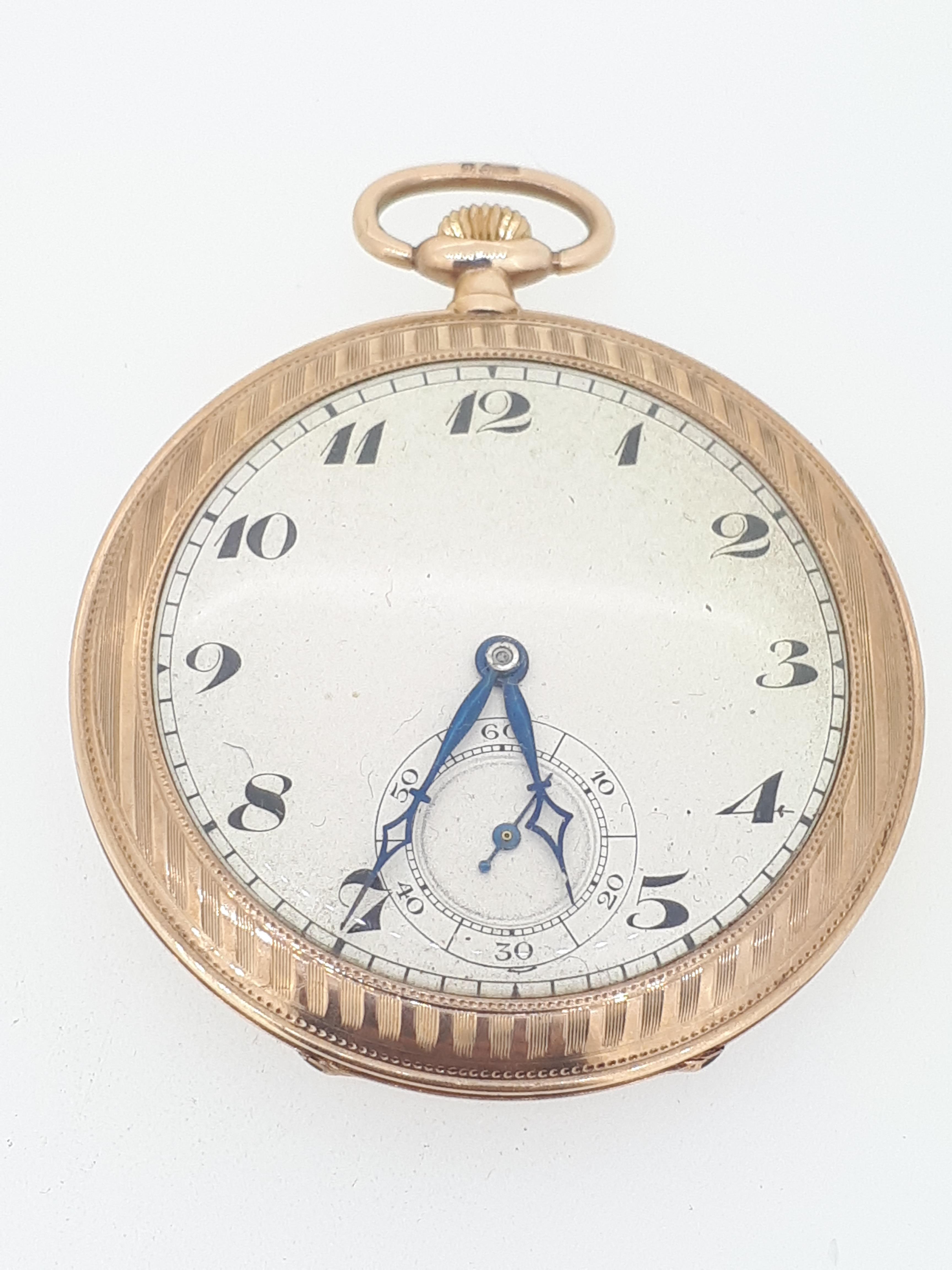 9ct (375) Yellow Gold Pocket Watch