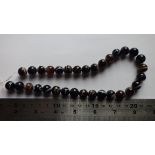 String of Striped / Banded Agate Beads 12 mm