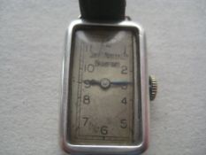 Ladies Silver 15 Jewels John Morley of Bradford Cased Wrist Watch