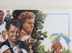 Golf Ryder Cup Victors Limited Edition Print Signed by Bernard Gallacher