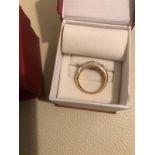 18ct Rose Gold Pave Diamond Ring