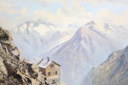 Alpine Landscape by Emil Frei (Swiss, 1882–1955) Oil on Canvas