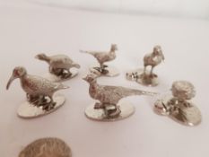 Game Bird Place Settings Holders