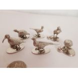 Game Bird Place Settings Holders