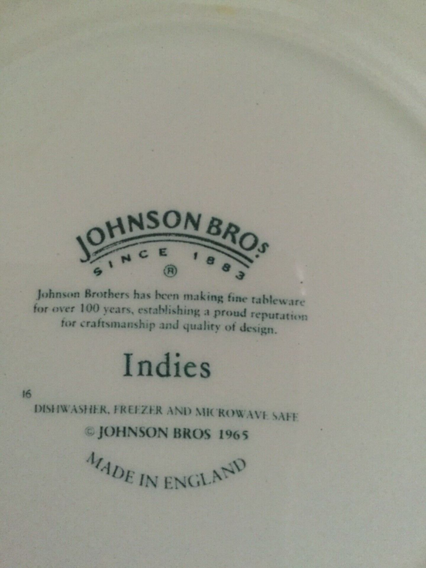 Johnson Brothers “ Indies ” Blue & White Plates 24 pieces - Image 6 of 7