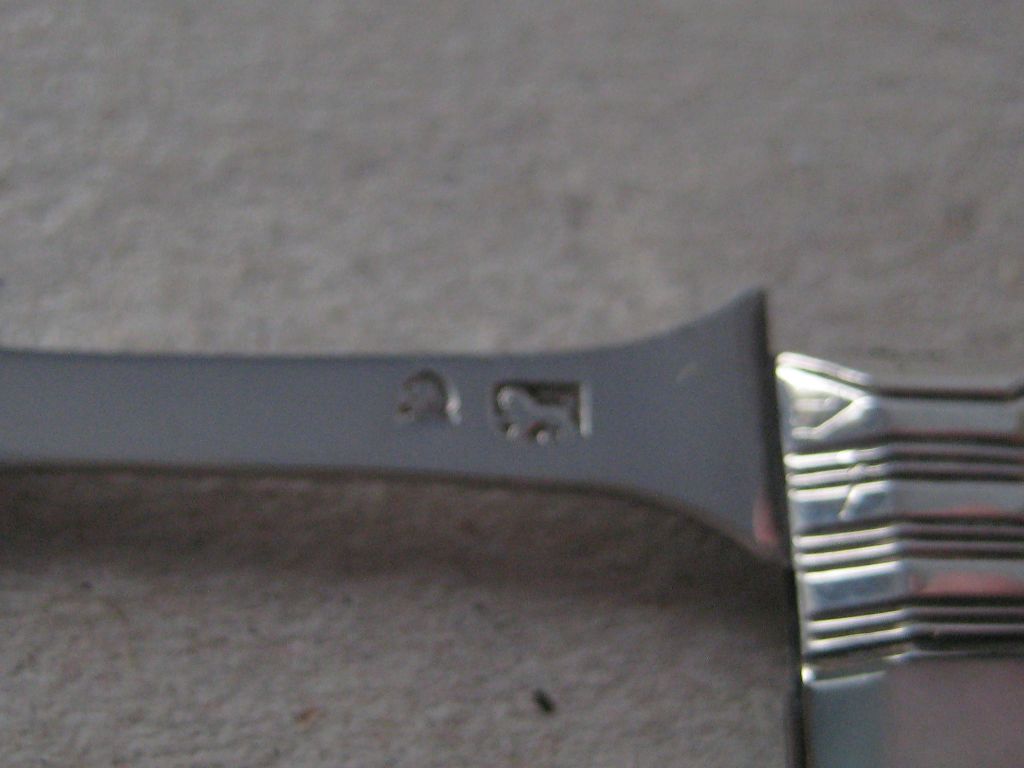 Rare George III Mother of Pearl Hafted Silver Bladed Folding Fruit Knife and Fork - Image 5 of 11