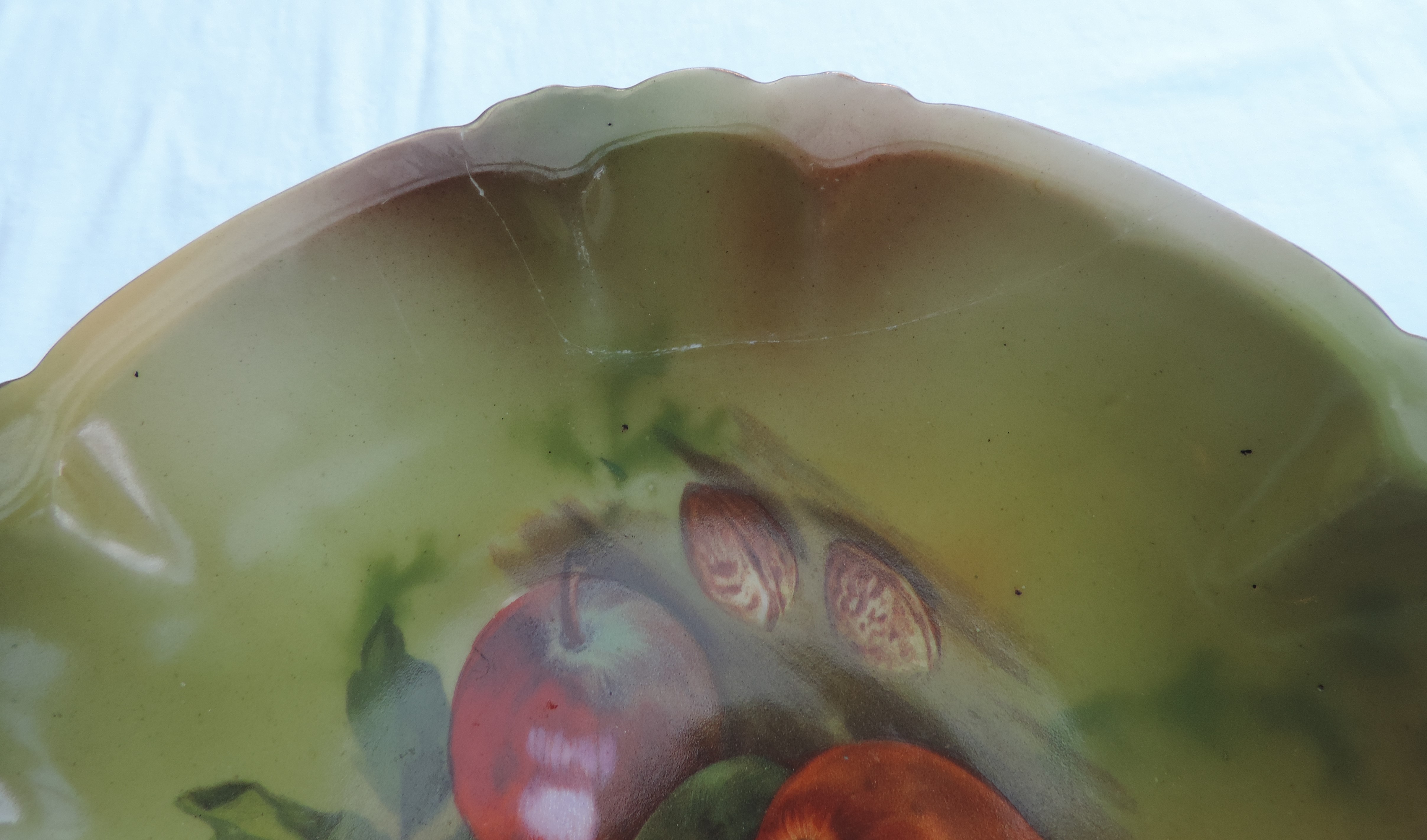 Vintage fruit-themed fruit bowl, plates and oval bowl - Image 5 of 5