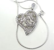 Necklace with heart pendant