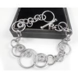 Silver link bracelet