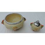 Clarice Cliff Celtic Harvest Salad Bowl and Preserve Pot