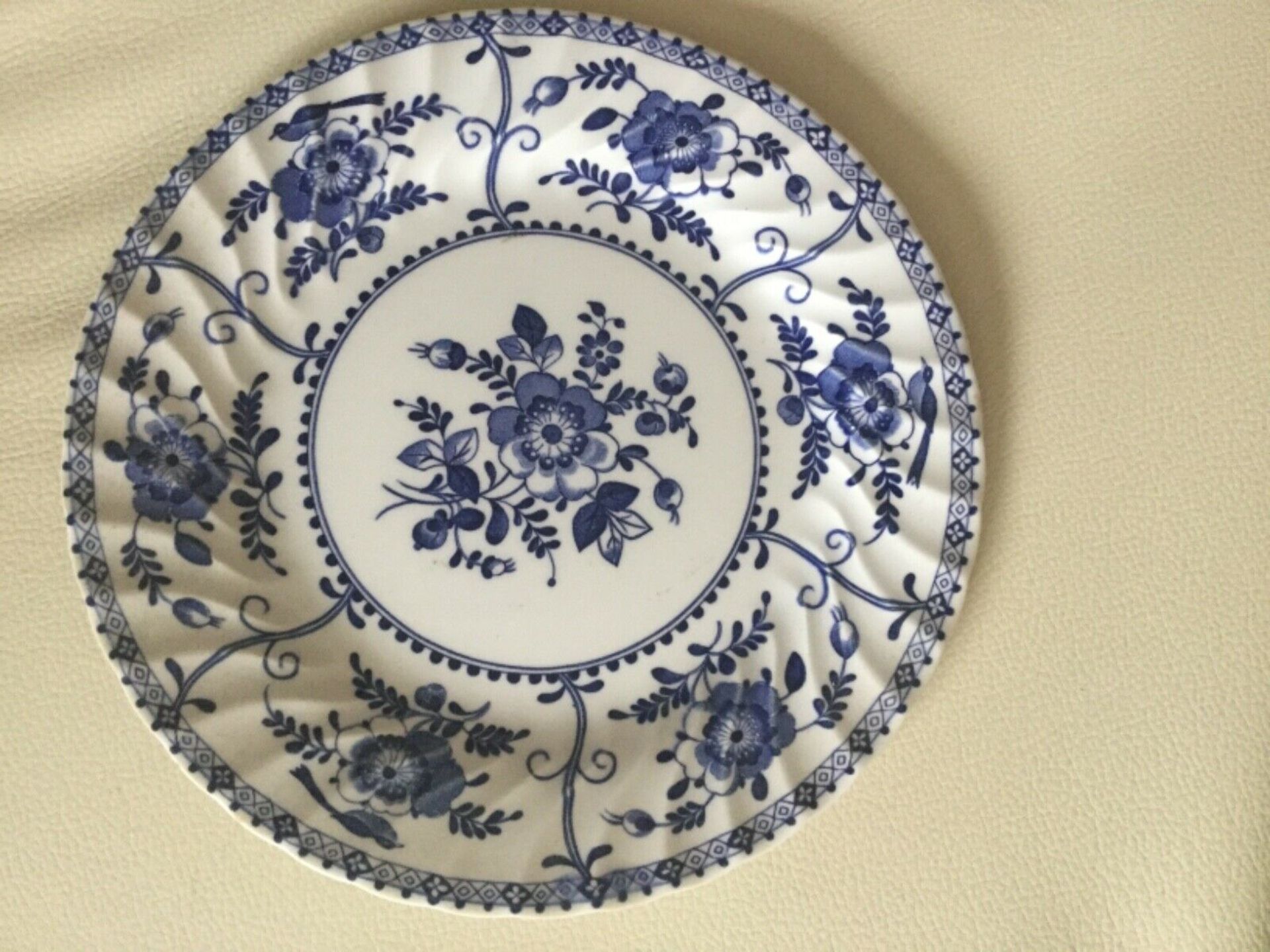 Johnson Brothers “ Indies ” Blue & White Plates 24 pieces - Image 2 of 7